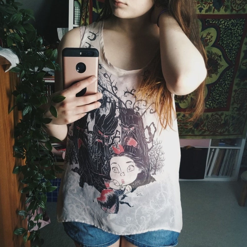 Spooky Pink Snow White Disneyland Tank Top